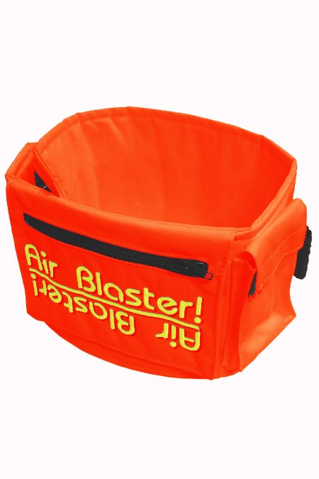 Airblaster Leg Bag lava with neon green mirror logo