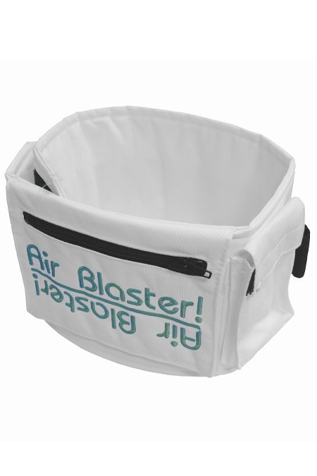 Airblaster Leg BAg white with teal mirror logo