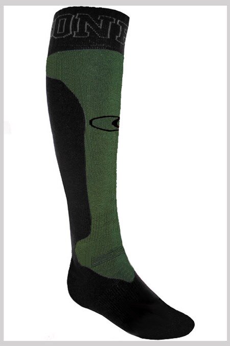 Bonfire Snowboard Sock black/olive