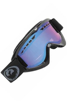 Dragon DX goggles jet black (blue ionized lens)