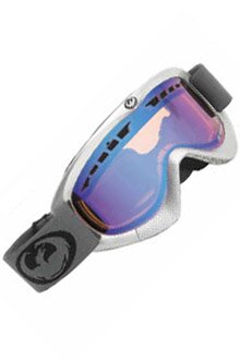 Dragon DXS Goggle silver (blue ionized lens)