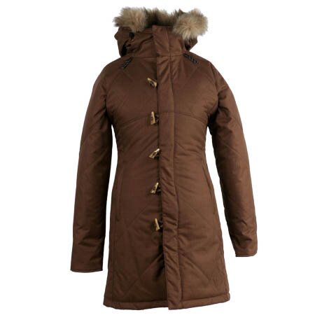 Volcom Women's El Lobo Parka (brown crosshatch) 2007