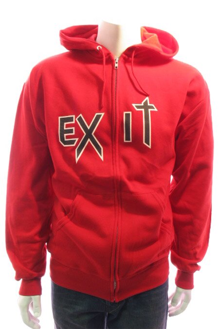 EXIT Mens Maiden Hoody (red)