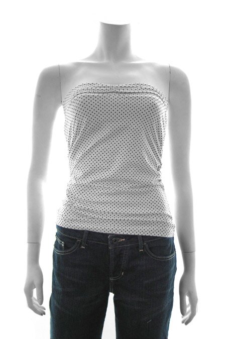 Split Notice Tube Top (white)