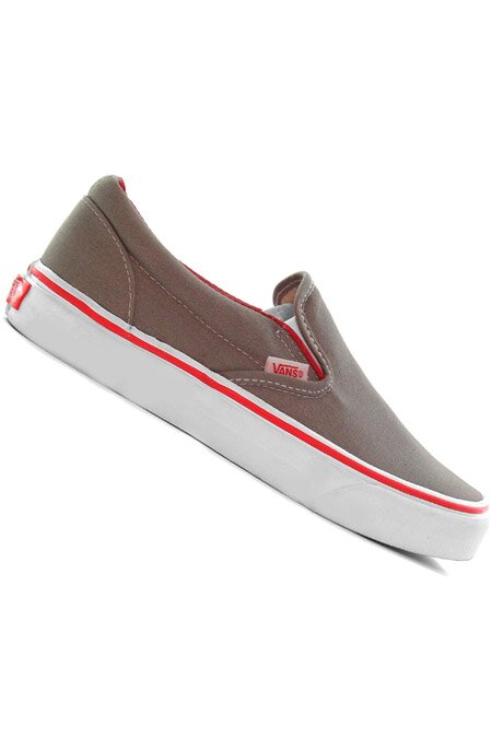 Vans Women's Classic SLIP-ON (smoke/red)