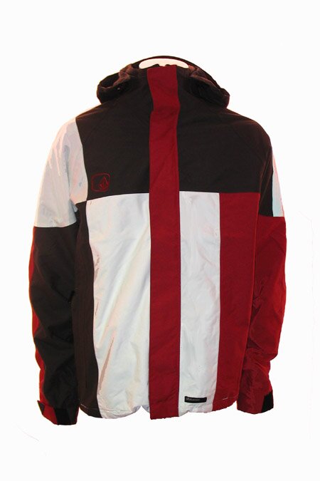 Volcom Ligament Jacket (charcoal/red/white)