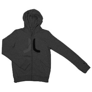 We Women's Icon Zip Hooded Sweatshirt (charcoal melange)