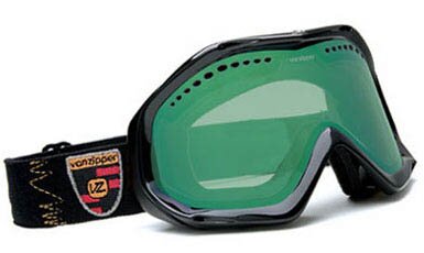 Von Zipper Bushwick Goggles (black/ smoke-chrome green)