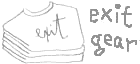 EXIT shirts, sweatshirts, accessories, collaborations, etc.