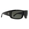 Von Zipper Clutch Sunglasses Black Gloss Grey Polarized