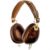 Skullcandy Aviator Micd Brown Gold