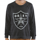 Obey Nation 2 Crew Sweatshirt Onyx