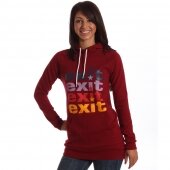 EXIT Skatecolors Hoody Dress Cranberry