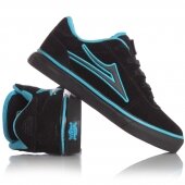 Lakai Kids Manchester Patch Kit Shoes Black Suede