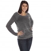 Volcom Womens Spot On Long Sleeve Boat Neck Black